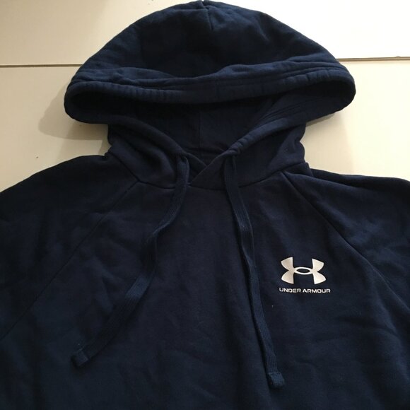 Under Armour Mens Small Blue Loose Sweatshirt Hoodie pullover - Picture 2 of 7